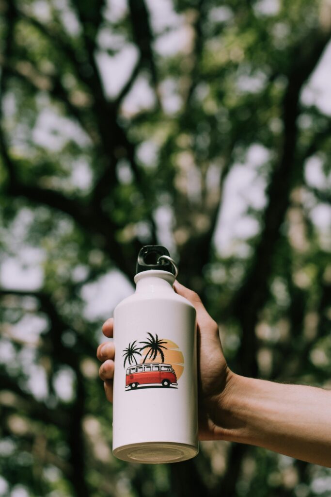 Custom printed sipper bottle from print on demand store for daily use