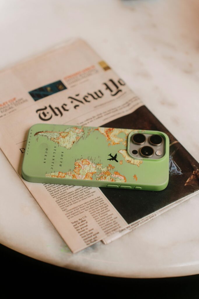 Personalised phone cover from print on demand store with unique design