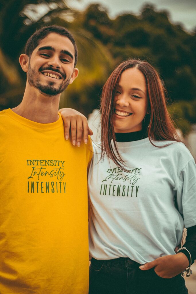 Custom t-shirt design from print on demand store with premium quality printing