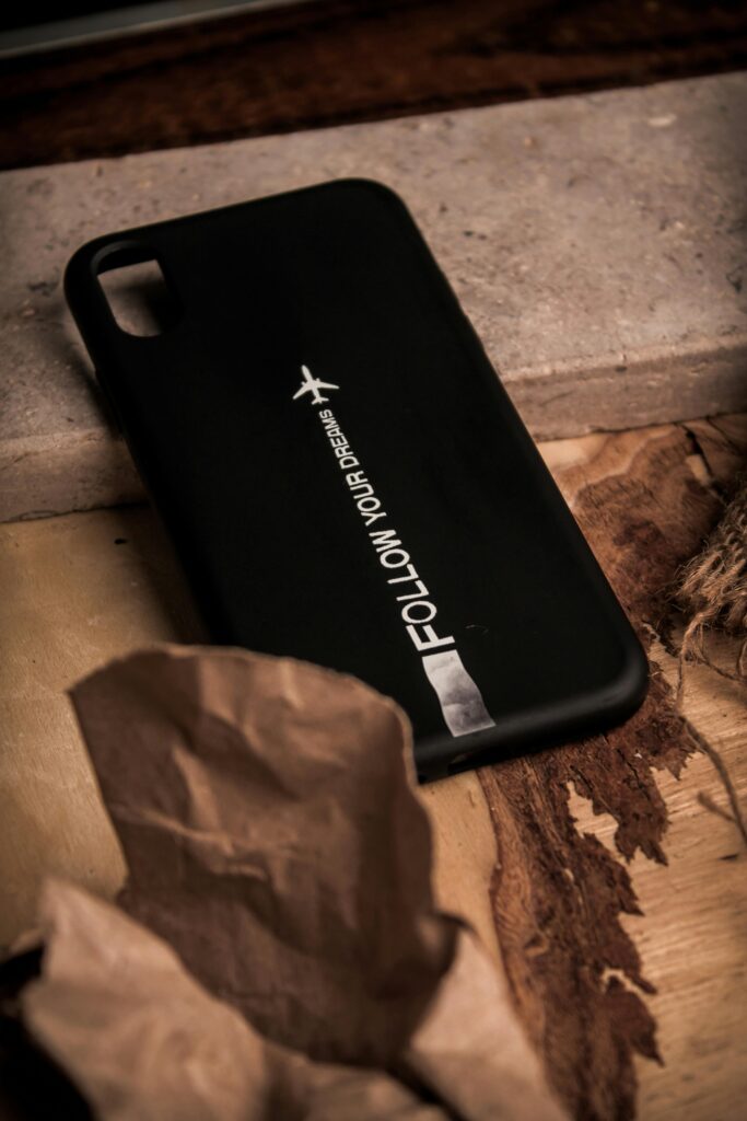 Personalised phone cover from print on demand store with unique design